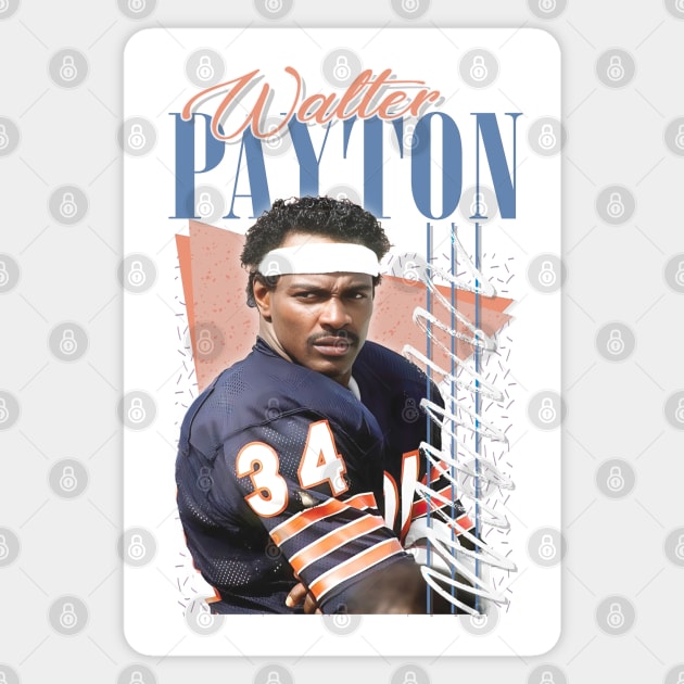 Walter Payton ----- 80s Retro Aesthetic Magnet by DankFutura